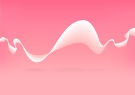pink background with curving tape