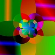 floral colorful artwork