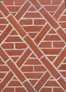 symmetrical brick wall