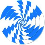 Swirl Spiral 3D Aqua White