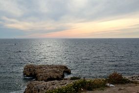 Sunset Sea Marseille Rock Water