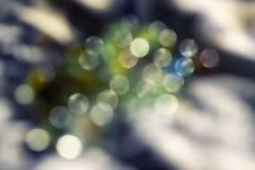 Bokeh Abstract Color Green Blue