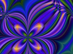 purple twisted beams of light
