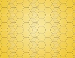 Yellow Background Hexagon