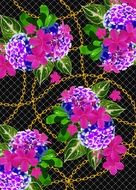 Floral Pattern Chain Flowers