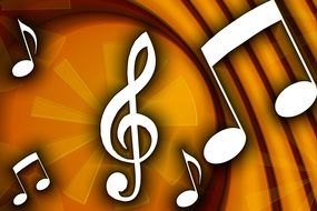 Melody Music Clef Background