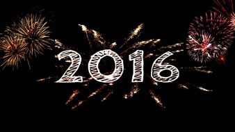 background with new year 2016 celebration