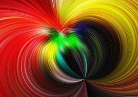 colored wave lines as background