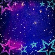 Background Star Abstract Pattern