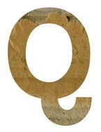 Q Alphabet Letter Text