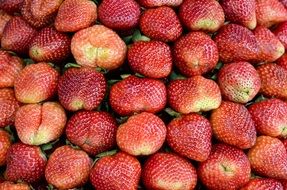 wallpaper with ripe strawberries