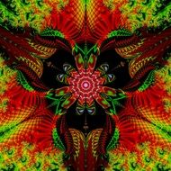 fractal colorful digital art