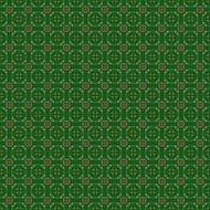 green background with symmetrical design