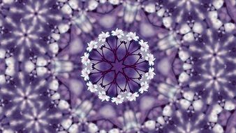 Flowers Kaleidoscope Violet