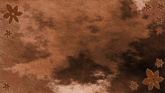 vintage brown background with flowers