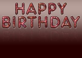 gradient background with birthday greeting card