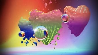 Hearts Rainbow Colorful