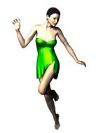 Lady Dance Green Style Sensual