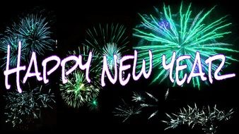 background with happy new year greetings