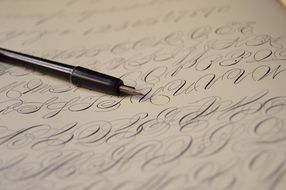 English Calligraphy Approach Old