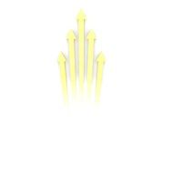 yellow small arrows on white background