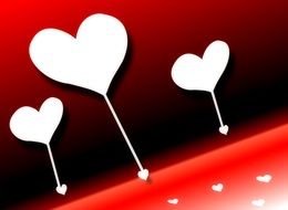 wallpaper with white hearts