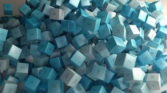 Cube Random Abstract Render