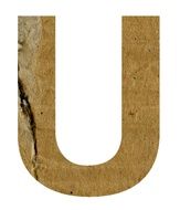 U Alphabet Letter Text