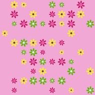 pink wallpaper with flower pattern