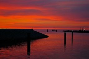 atmospheric sea sunset