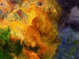 Texture Yellow Ocher Abstract