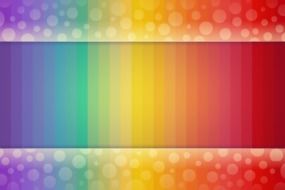rainbow colors on the background