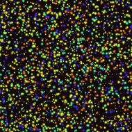 small colored stars on a black background