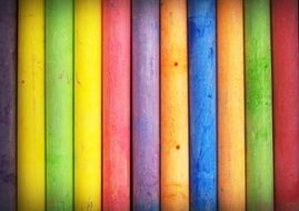 wallpaper with colorful chalks