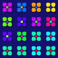 background with pretty colorful flowers