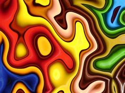 background with colorful digital art