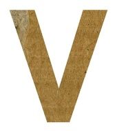 V Alphabet Letter Text