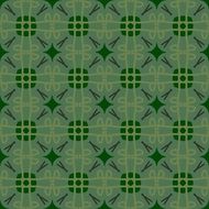 green background with repeating pattern