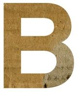 B Alphabet Letter Text