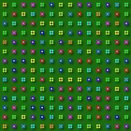 green background with tiny flower pattern