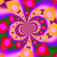 wallpaper with colorful bright pattern