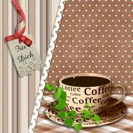 cute brown greeting card