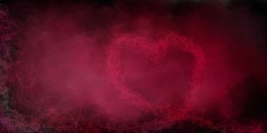 red heart on vinous background