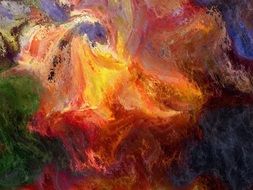 Abstract Texture Movement Orange