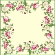 romantic background with vintage floral pattern