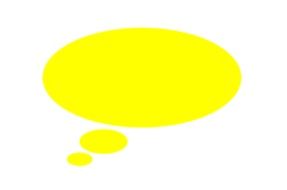 yellow speech balloon