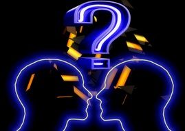 Head Question Mark Background