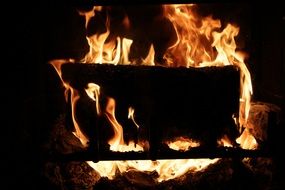 Fire Firewood Chimney Flame