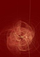 abstract illustration on red background