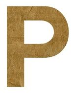 P Alphabet Letter Text